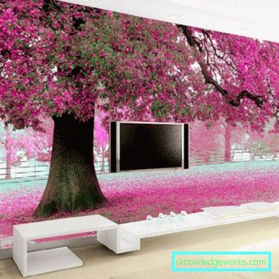 Yatak odasında 364-3D duvar kağıdı - 70 fotoğraf