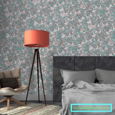 Yatak odasında 364-3D duvar kağıdı - 70 fotoğraf