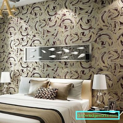 Yatak odasında 364-3D duvar kağıdı - 70 fotoğraf