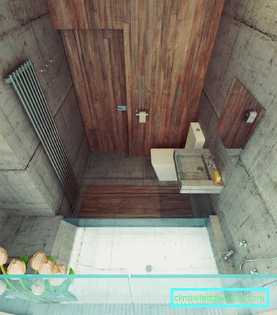 Loft tarzı banyo - şık tasarım seçeneklerinin 65 fotoğrafı