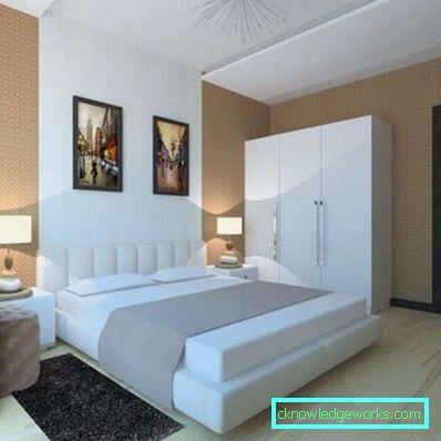 Beyaz mobilyalı yatak odası tasarımı - iç mekan fotoğrafları ve stilleri