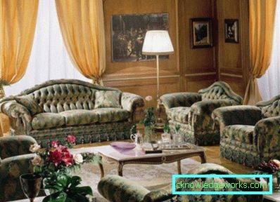 28-İngiliz tarzı oturma odası - fotoğraf