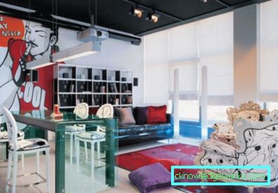 313-Pop sanat tarzında mutfak - 105 fotoğraf