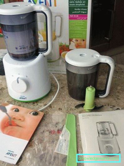 Buharlı pişirici blender Philips Avent Buharlı pişirici blender Philips Avent