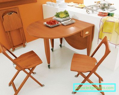 Mutfak için sırtlıklı katlanabilir sandalyeler