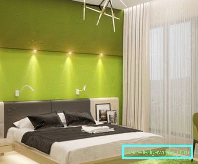 351-Yeşil yatak odası - cesur bir tasarımcı